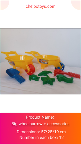 toy-wheelbarrow + accessories-chelpo